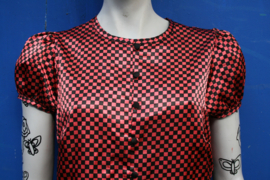Black/Red  checkered Blouse