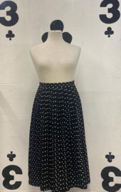 Vintage Polkadot Dot pleated skirt