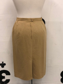 Suede skirt camel