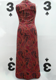 70s Reza Maxi Dress in Henna Red