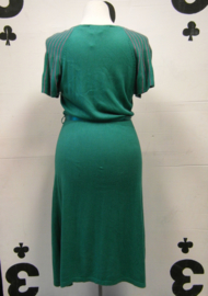 Emerald green knitted dress