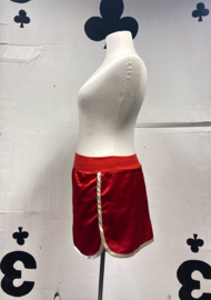Red Satin Mini skirt