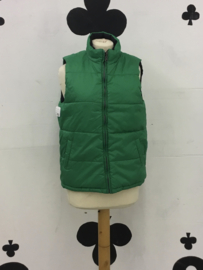 Reversible bodywarmer green and black