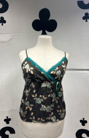 Flower Top Brown/Turquoise