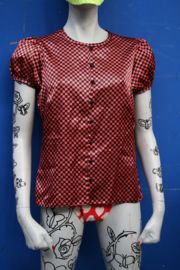 Black/Red  checkered Blouse