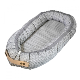 Filibabba babynest 'Ocean Grey'