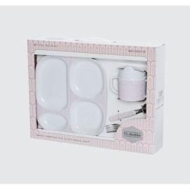 Filibabba melamine eetset 2 Indian Rose