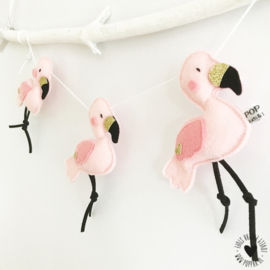 decoratieslinger flamingo