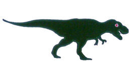 Strijkapplicatie T-Rex
