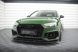 Maxton Design VOORSPLITTER V.1 AUDI RS4 B9 Gloss Black