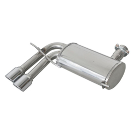 100% RVS Sportuitlaat passend voor Audi A3 8P Sportback 2.0TDi (140pk) 2004-2008 2x80mm X-Race