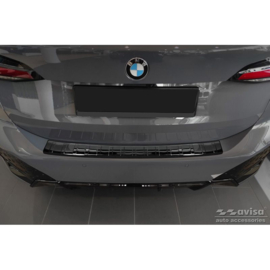 Zwart-Chroom RVS Achterbumperprotector passend voor BMW 2-Serie U06 Active Tourer M-Pakket 2021- 'Ribs'