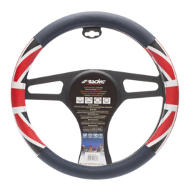 Simoni Racing Stuurwielhoes UK Flag - 37-39cm - Blauw/Rood/Wit