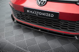 Maxton Design Frontsplitter V.3 + kleppen Volkswagen Golf GTI / GTE / GTD / R-Line Mk8