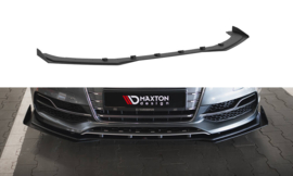 Maxton Design STREET PRO VOORSPLITTER + KLEPPEN AUDI S3 / A3 S-LINE SEDAN 8V Gloss Black