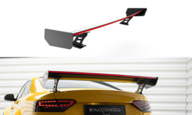 Maxton Design Carbon Spoiler Met Externe Beugels Staanders + LED Audi A5 Coupé 8T