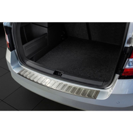 RVS Achterbumperprotector passend voor Skoda Fabia III Combi 2015-2018 'Ribs'