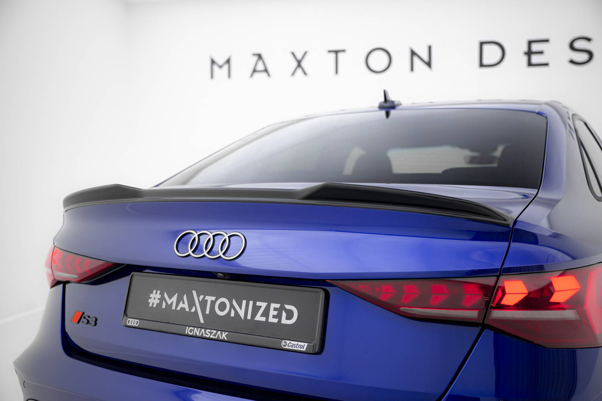 Maxton Design SPOILERKAP 3D AUDI A3 / A3 S-LINE / S3 / RS3 SEDAN 8Y + Audi A3 S-Line Sedan / S3 Sedan 8Y Facelift