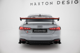 Maxton Design Carbonspoiler met bovenste zwaanbevestiging + LED Audi A5 / A5 S-Line / S5 / RS5 Coupé F5 / F5 Facelift