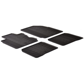 Rubbermatten passend voor Ford S-Max 5 deurs 2012-2015 & Ford Galaxy 2012-2015 (T profiel 4-delig + montageclips)