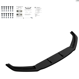 Oneway Voorspoilerlip passend voor Audi TT RS 8S 2016-2020 - Glanzend zwart