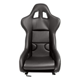 Sportstoel 'RR' - Zwart Kunstleder - Vaste polyester rugleuning - incl. sledes