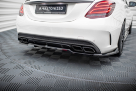 Maxton Design Achtersplitter (met verticale stangen) Mercedes-AMG C63 Sedan / Estate W205 / S205