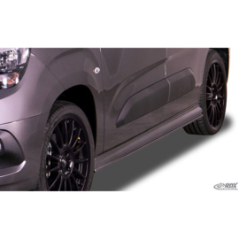 Sideskirts passend voor Opel Combo MPV 2018- 'Edition' (ABS)