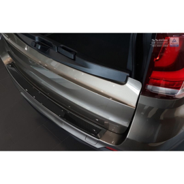 RVS Achterbumperprotector 'Deluxe' passend voor BMW X5 (F15) 2013-2018 Zwart/Zwart Carbon