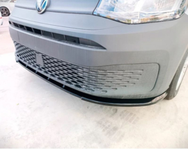 Voorspoiler V2 passend voor Volkswagen Caddy V Box/MPV 2020- (ABS glanzend zwart)