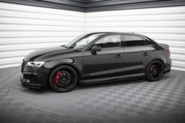 Maxton Design STREET PRO SIDESKIRTS DIFFUSERS V.1 + FLAPS AUDI RS3 SEDAN 8V FACELIFT