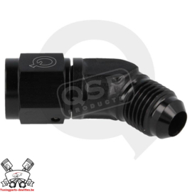 Adapter 45° female / male draaibaar D04 – Zwart