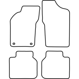 Automatten passend voor Alfa Romeo 155 1992-1997