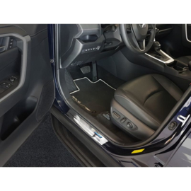RVS Instaplijsten passend voor Toyota RAV4 (5th Gen.) 2018- - 'Hybrid' - 4-delig