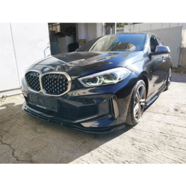 Motordrome Voorspoiler passend voor BMW 1-Serie (F40) M135i 2019-2024 (ABS Glanzend zwart)