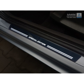 Universele RVS Instaplijsten met witte LED verlichting 'Special Edition' - 4-delig