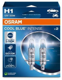 Osram Cool Blue Intense NextGen Halogeen lampen - H1 - 12V/55W - set à 2 stuks