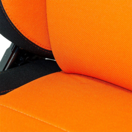 Sportstoel 'Eco' - Zwart/Oranje - Dubbelzijdig verstelbare rugleuning - incl. sledes