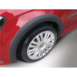 RGM Set spatbordverbreders passend voor Volkswagen Caddy 2015- - linker schuifdeur - Zwart