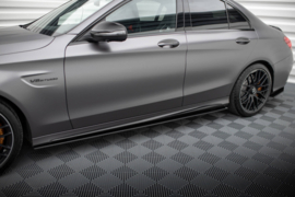 Maxton Design Street Pro Sideskirts Diffusers Mercedes-AMG C63 Sedan / Estate W205 Facelift