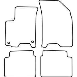 AutoStyle Automatten passend voor Chevrolet Kalos 2005-2008