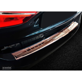 RVS Achterbumperprotector 'Deluxe' passend voor BMW X1 F48 2015-2022 'Performance' Koper/Koper Carbon
