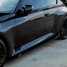 Oneway Set Sideskirts passend voor BMW M2 G87 Coupe 2023- - Glanzend zwart