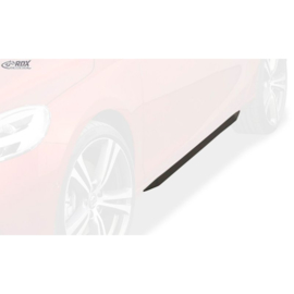 Sideskirts 'Slim' passend voor Volvo V40 2012- (ABS zwart glanzend)