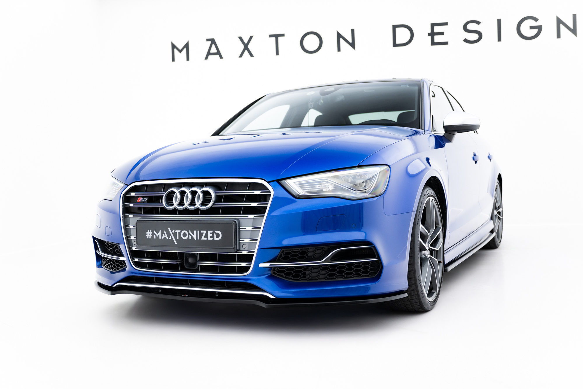 Maxton Design FRONT SPLITTER V.2 AUDI S3 / A3 S-LINE 8V SEDAN / CABRIO