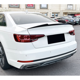 AutoStyle Achterspoiler passend voor Audi A4 (B9) Sedan 2015-2024 (ABS Glanzend zwart)