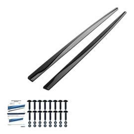 Oneway Set Sideskirts passend voor BMW 1-Serie F20/F21 M-Power 2011-2019 - Glanzend zwart