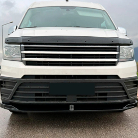 Oneway Voorspoilerlip passend voor Volkswagen Crafter MK2 2016- & MAN TGE MK1 PreFacelift 2016- – Versie 2 – Glanzend zwart