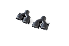 Maxton Design ACHTERPANEEL + MILLTEK SPORTUITLAAT AUDI RS3 SPORTBACK 8V FACELIFT (Black Tips)