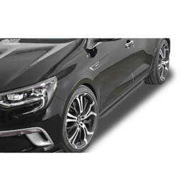Sideskirts 'Slim' passend voor Renault Megane IV 5-deurs/Grandtour 2016- (ABS zwart glanzend)